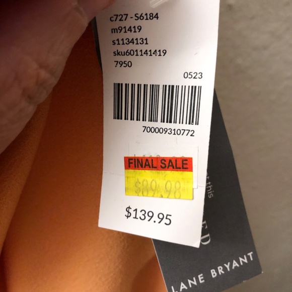 Lane Bryant Pale orange jumpsuit romper size 16 - Picture 3 of 6